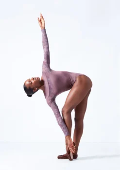 Move Dance Brizo Long Sleeve Leotard -Dance Clothing Store mol0665 orchid pink front 2 38702.1683070094