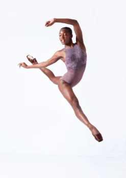 Move Dance Illusia Cross Back Leotard -Dance Clothing Store mol0667 orchid pink front 2 44602.1683070094