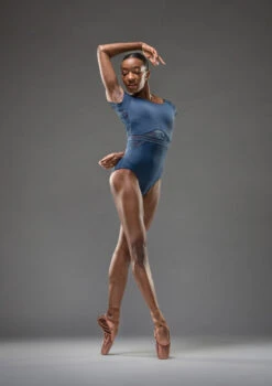 Move Dance Kalpana Cap Sleeve Leotard -Dance Clothing Store mol0670 dark blue front 4 09189.1690548727