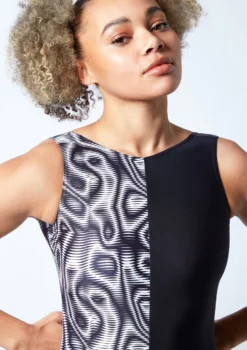 Move Dance Zeba Leotard Bodysuit - Dimensions -Dance Clothing Store mol0903 dim close up front 1 23521.1678884336