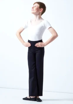 Move Dance Boys Jazz Pants -Dance Clothing Store mop500 black front 1 97825.1678884568