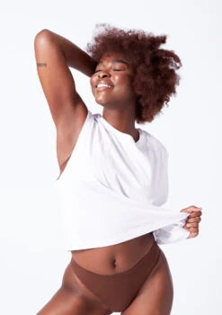 Move Dance Annie Seamless Brief - 2 Pack -Dance Clothing Store mor0507 coffee close up front 1 25780.1676074660