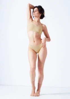 Move Dance Annie Seamless Brief - 2 Pack -Dance Clothing Store mor0507 sand front 2edit 86634.1690413293