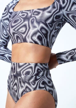 Move Dance Luna High Waisted Brief - Dimensions -Dance Clothing Store mor0906 dim close up front 1t 26982.1686177945