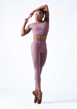 Move Dance Priya Dance Leggings -Dance Clothing Store mos0603 orchid pink front 1 65550.1683070157