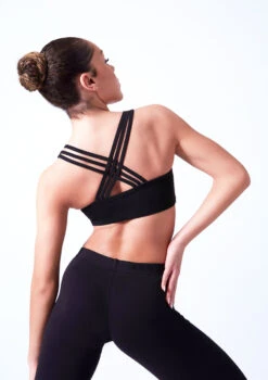 Move Dance Lola Bra Top -Dance Clothing Store moz0252 black close up back 06731.1678884908