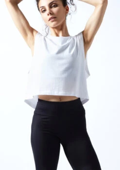 Move Dance Patti Dance Top -Dance Clothing Store moz0632 white front 1t 25632.1690450551