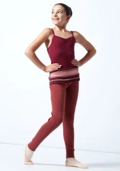 Move Dance Teen Fairytale Striped Knit Dance Warm Up Suit -Dance Clothing Store moz5713 rasp front 2 42299.1678885159