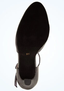 Merlet Nina Ballroom Shoe 2.5" -Dance Clothing Store nina001 blk bottom 1 03191.1683588022