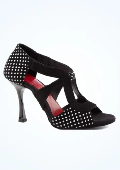 Port Dance Mara Dance Shoe 2.8" -Dance Clothing Store pd508mara blkwht main 1t 49001.1694686145