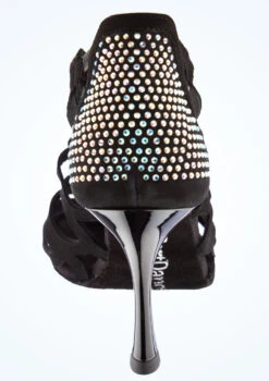 Port Dance Lara Dance Shoe 2.8" -Dance Clothing Store pd814lara blk back 1 64614.1678885260