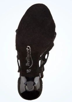 Port Dance Lara Dance Shoe 2.8" -Dance Clothing Store pd814lara blk bottom 1 58498.1678885260