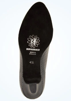 Supadance Ladies Lace Up Teaching And Practice Dance Shoes- 2" -Dance Clothing Store sd1025 blk bottom 1 74021.1678886208