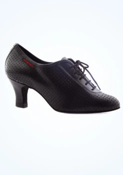 Supadance Ladies Lace Up Teaching And Practice Dance Shoes- 2" -Dance Clothing Store sd1025 blk main 1t 20441.1695685139
