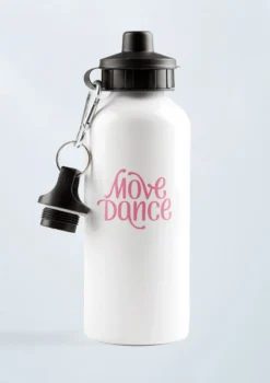Move Dance Water Bottle -Dance Clothing Store sf183 pink front 23656.1678885506