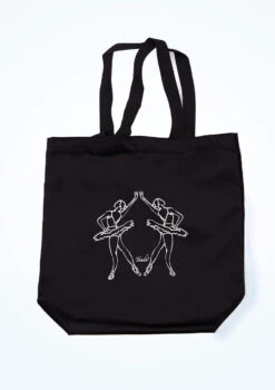 Tendu Velour Tote Bag -Dance Clothing Store tet1085 black front t 77655.1698711927