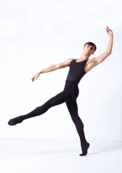 Wear Moi Hamada Mens Footless Tight -Dance Clothing Store wmhamada black front 2 61916.1695165841