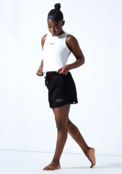Bloch Tonal Crop Tank Top -Dance Clothing Store zlw5111 white front 1 92195.1678926342
